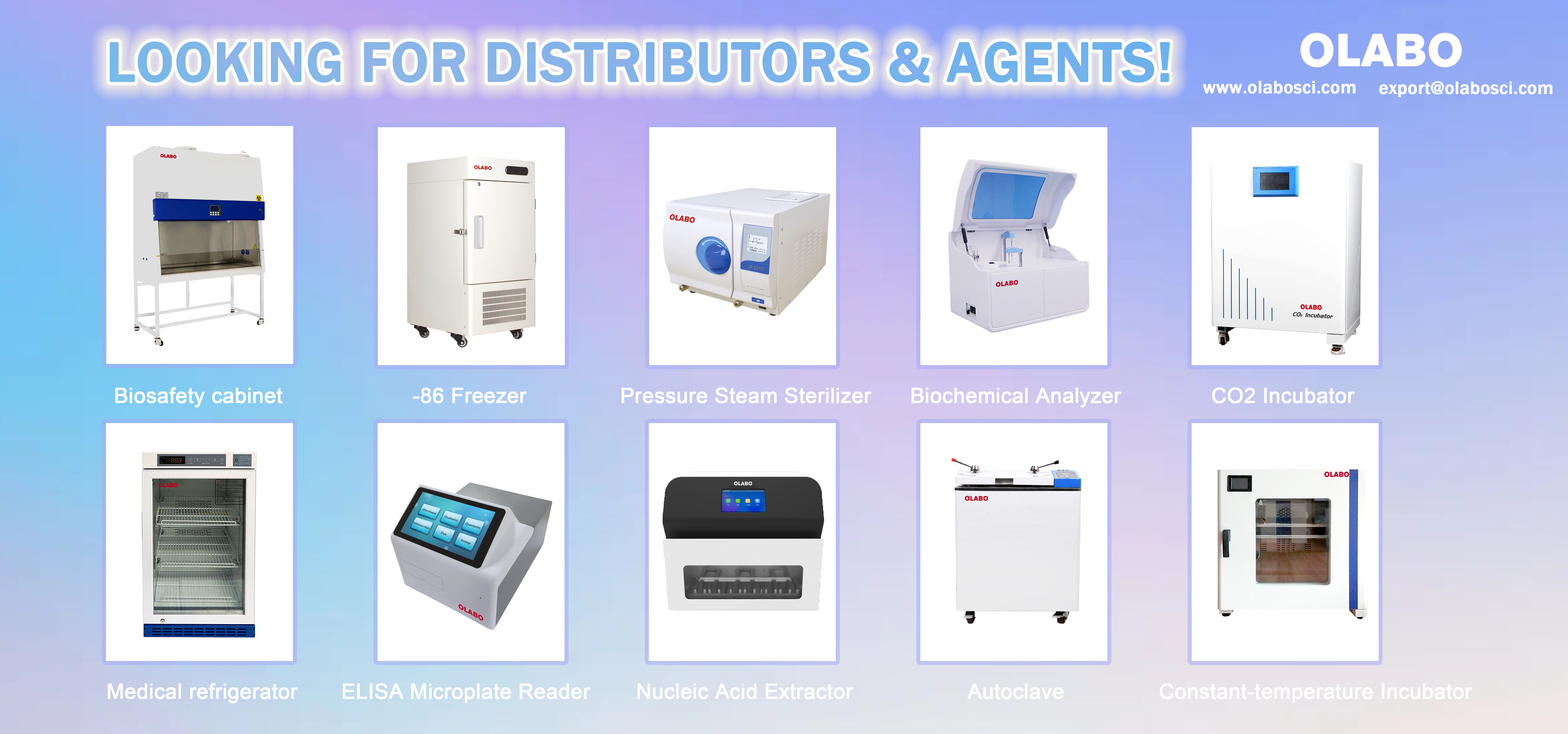 OLABO is looking for distributors and agents from all over the world!
